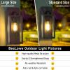imageBesLowe Outdoor Wall Light Fixtures Exterior Waterproof Wall Lanterns Porch Sconces Lighting with E26 Sockets Modern White Outside Lights for House Patio Front Door Entryway 2PackOilRubbed Bronze