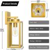 imageBesLowe Outdoor Wall Light Fixtures Exterior Waterproof Wall Lanterns Porch Sconces Lighting with E26 Sockets Modern White Outside Lights for House Patio Front Door Entryway 2PackGold