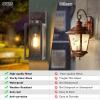 imageBesLowe Outdoor Wall Light Fixtures Exterior Waterproof Wall Lanterns Porch Sconces Lighting with E26 Sockets Modern White Outside Lights for House Patio Front Door Entryway 2PackDistressed Brown