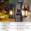 imageBesLowe Outdoor Wall Light Fixtures Exterior Waterproof Wall Lanterns Porch Sconces Lighting with E26 Sockets Modern White Outside Lights for House Patio Front Door Entryway 2PackBronze
