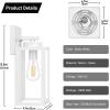 imageBesLowe Outdoor Wall Light Fixtures Exterior Waterproof Wall Lanterns Porch Sconces Lighting with E26 Sockets Modern White Outside Lights for House Patio Front Door Entryway 2PackWhite