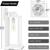 imageBesLowe Outdoor Wall Light Fixtures Exterior Waterproof Wall Lanterns Porch Sconces Lighting with E26 Sockets Modern White Outside Lights for House Patio Front Door Entryway 2PackWhite