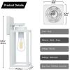 imageBesLowe Outdoor Wall Light Fixtures Exterior Waterproof Wall Lanterns Porch Sconces Lighting with E26 Sockets Modern White Outside Lights for House Patio Front Door Entryway 2PackGray