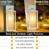 imageBesLowe Outdoor Wall Light Fixtures Exterior Waterproof Wall Lanterns Porch Sconces Lighting with E26 Sockets Modern White Outside Lights for House Patio Front Door Entryway 2PackWhite