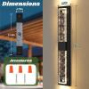 imageBesLowe Outdoor Wall Light Fixtures with Crystal Bubble Glass Waterproof Exterior Sconces LED Wall Lanterns Porch Lights Wall Mounted 10W 3000K Outside Lights for House Front Door Garage Entryway315in