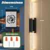 imageBesLowe Outdoor Wall Light Fixtures with Crystal Bubble Glass Waterproof Exterior Sconces LED Wall Lanterns Porch Lights Wall Mounted 10W 3000K Outside Lights for House Front Door Garage Entryway353in