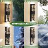 imageBesLowe Outdoor Wall Light Fixtures with Crystal Bubble Glass Waterproof Exterior Sconces LED Wall Lanterns Porch Lights Wall Mounted 10W 3000K Outside Lights for House Front Door Garage Entryway16in