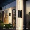 imageBesLowe Outdoor Wall Light Fixtures with Crystal Bubble Glass Waterproof Exterior Sconces LED Wall Lanterns Porch Lights Wall Mounted 10W 3000K Outside Lights for House Front Door Garage Entryway353in