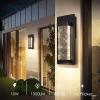 imageBesLowe Outdoor Wall Light Fixtures with Crystal Bubble Glass Waterproof Exterior Sconces LED Wall Lanterns Porch Lights Wall Mounted 10W 3000K Outside Lights for House Front Door Garage Entryway11in