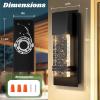 imageBesLowe Outdoor Wall Light Fixtures with Crystal Bubble Glass Waterproof Exterior Sconces LED Wall Lanterns Porch Lights Wall Mounted 10W 3000K Outside Lights for House Front Door Garage Entryway12in