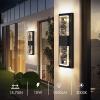imageBesLowe Outdoor Wall Light Fixtures with Crystal Bubble Glass Waterproof Exterior Sconces LED Wall Lanterns Porch Lights Wall Mounted 10W 3000K Outside Lights for House Front Door Garage Entryway16in
