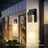 imageBesLowe Outdoor Wall Light Fixtures with Crystal Bubble Glass Waterproof Exterior Sconces LED Wall Lanterns Porch Lights Wall Mounted 10W 3000K Outside Lights for House Front Door Garage Entryway10in