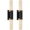 imageBesLowe Outdoor Wall Light Fixtures with Crystal Bubble Glass Waterproof Exterior Sconces LED Wall Lanterns Porch Lights Wall Mounted 10W 3000K Outside Lights for House Front Door Garage Entryway235in