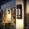 imageBesLowe Outdoor Wall Light Fixtures with Crystal Bubble Glass Waterproof Exterior Sconces LED Wall Lanterns Porch Lights Wall Mounted 10W 3000K Outside Lights for House Front Door Garage Entryway12in