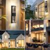 imageBesLowe Outdoor Wall Light Fixtures with Crystal Bubble Glass Waterproof Exterior Sconces LED Wall Lanterns Porch Lights Wall Mounted 10W 3000K Outside Lights for House Front Door Garage Entryway16in