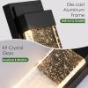 imageBesLowe Outdoor Wall Light Fixtures with Crystal Bubble Glass Waterproof Exterior Sconces LED Wall Lanterns Porch Lights Wall Mounted 10W 3000K Outside Lights for House Front Door Garage Entryway10in