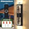 imageBesLowe Outdoor Wall Light Fixtures with Crystal Bubble Glass Waterproof Exterior Sconces LED Wall Lanterns Porch Lights Wall Mounted 10W 3000K Outside Lights for House Front Door Garage Entryway16in