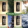 imageBesLowe Outdoor Wall Light Fixtures with Crystal Bubble Glass Waterproof Exterior Sconces LED Wall Lanterns Porch Lights Wall Mounted 10W 3000K Outside Lights for House Front Door Garage Entryway12in