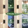 imageBesLowe Outdoor Wall Light Fixtures with Crystal Bubble Glass Waterproof Exterior Sconces LED Wall Lanterns Porch Lights Wall Mounted 10W 3000K Outside Lights for House Front Door Garage Entryway353in