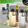 imageBesLowe Solar Wall Lights Outdoor Aluminum Dusk to Dawn LED Porch Light 3000K5000K Adjustable Wireless Exterior Lighting Fixtures Solar Wall Lantern Sconce Light for Outside Garage 2Pack