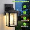 imageBesLowe Solar Wall Lights Outdoor Aluminum Dusk to Dawn LED Porch Light 3000K5000K Adjustable Wireless Exterior Lighting Fixtures Solar Wall Lantern Sconce Light for Outside Garage 2Pack