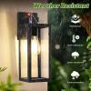 imageBesLowe Upgraded Motion Sensor Outdoor Wall Lights 15 Dusk to Dawn Porch Lights Outdoor Wall Sconce Lanterns 3 Lighting Modes Exterior Lighting Fixtures Black Outside Lights for House 2PackBlack