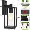 imageBesLowe Upgraded Motion Sensor Outdoor Wall Lights 15 Dusk to Dawn Porch Lights Outdoor Wall Sconce Lanterns 3 Lighting Modes Exterior Lighting Fixtures Black Outside Lights for House 2PackBlack