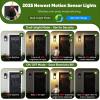 imageBesLowe Upgraded Motion Sensor Outdoor Wall Lights 15 Dusk to Dawn Porch Lights Outdoor Wall Sconce Lanterns 3 Lighting Modes Exterior Lighting Fixtures Black Outside Lights for House 2PackBlack