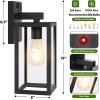 imageBesLowe Upgraded Motion Sensor Outdoor Wall Lights 15 Dusk to Dawn Porch Lights Outdoor Wall Sconce Lanterns 3 Lighting Modes Exterior Lighting Fixtures Black Outside Lights for House 2PackBlack