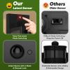 imageBesLowe Upgraded Motion Sensor Outdoor Wall Lights 15 Dusk to Dawn Porch Lights Outdoor Wall Sconce Lanterns 3 Lighting Modes Exterior Lighting Fixtures Black Outside Lights for House 2PackBlack