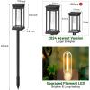 imageBesLowe Upgraded Solar Pathway Lights Outdoor 8Pack Large LED Solar Light Outdoor Waterproof Super Bright Outside Lights for Yard SunPowered Landscape Lighting for Garden Walkway Cool WhiteWarm White
