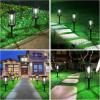 imageBesLowe Upgraded Solar Pathway Lights Outdoor 8Pack Large LED Solar Light Outdoor Waterproof Super Bright Outside Lights for Yard SunPowered Landscape Lighting for Garden Walkway Cool WhiteCool White