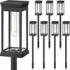 imageBesLowe Upgraded Solar Pathway Lights Outdoor 8Pack Large LED Solar Light Outdoor Waterproof Super Bright Outside Lights for Yard SunPowered Landscape Lighting for Garden Walkway Cool WhiteCool White
