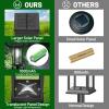 imageBesLowe Upgraded Solar Pathway Lights Outdoor 8Pack Large LED Solar Light Outdoor Waterproof Super Bright Outside Lights for Yard SunPowered Landscape Lighting for Garden Walkway Cool WhiteCool White