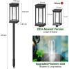 imageBesLowe Upgraded Solar Pathway Lights Outdoor 8Pack Large LED Solar Light Outdoor Waterproof Super Bright Outside Lights for Yard SunPowered Landscape Lighting for Garden Walkway Cool WhiteCool White