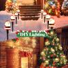 imageChristmas Pathway Lights Outdoor with 5 Santa Lights 10FT Santa Claus String Lights with Stakes Plug in LED Xmas Path Lights Waterproof Outside Christmas Decorations for Yard Lawn Walkway Driveway10FT