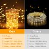 imageExtraLong 288FT 800LED Solar Fairy String Lights 4Pack 72FT 200 LED Outdoor Twinkle Lights Waterproof 8 Lighting Modes Cool White Silver Wire Lights for Deck Backyard Tree Garden Fence Pool PartyWarm White