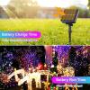 imageExtraLong 288FT 800LED Solar Fairy String Lights 4Pack 72FT 200 LED Outdoor Twinkle Lights Waterproof 8 Lighting Modes Cool White Silver Wire Lights for Deck Backyard Tree Garden Fence Pool PartyMulticolor