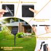 imageExtraLong 288FT 800LED Solar Fairy String Lights 4Pack 72FT 200 LED Outdoor Twinkle Lights Waterproof 8 Lighting Modes Cool White Silver Wire Lights for Deck Backyard Tree Garden Fence Pool PartyWarm White