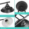 imageFarmhouse Bathroom Vanity Wall Light Fixture Dark Bronze Industrial Rustic Style 3Light Vanit Wall Sconce Vintage Wall Mount Lamp for Bathroom Bedroom Vanity Mirror Cabinets Dressing TableBlack