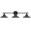 imageFarmhouse Bathroom Vanity Wall Light Fixture Dark Bronze Industrial Rustic Style 3Light Vanit Wall Sconce Vintage Wall Mount Lamp for Bathroom Bedroom Vanity Mirror Cabinets Dressing TableBlack