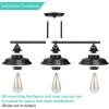 imageFarmhouse Bathroom Vanity Wall Light Fixture Dark Bronze Industrial Rustic Style 3Light Vanit Wall Sconce Vintage Wall Mount Lamp for Bathroom Bedroom Vanity Mirror Cabinets Dressing TableBlack