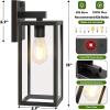 imageUpgraded Motion Sensor Outdoor Wall Light Large Size Dusk to Dawn Porch Light Outdoor Wall Sconce Lantern 3 Lighting Modes Exterior Lighting Fixture Wall Mount Outside Light for House Garage BlackBronze