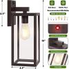 imageUpgraded Motion Sensor Outdoor Wall Light Large Size Dusk to Dawn Porch Light Outdoor Wall Sconce Lantern 3 Lighting Modes Exterior Lighting Fixture Wall Mount Outside Light for House Garage BlackBrown