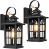 image2Pack Motion Sensor Outdoor Wall Lights Dusk to Dawn Porch Lights Outdoor Wall Sconces Lanterns Aluminum Exterior Lighting Fixtures 3 Lighting Modes Outside Lights for House Front Door Garage136 2Pack