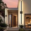 imageBesLowe 2Pack 3175inch Long Outdoor Wall Lights Modern LED Exterior Lighting Fixtures Wall Mount Waterproof Porch Lights Outdoor Wall Sconces Black Outside Lights for House Front Door Garage4688in