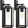 imageBesLowe Outdoor Wall Light Fixtures Exterior Waterproof Wall Lanterns Porch Sconces Lighting with E26 Sockets Modern White Outside Lights for House Patio Front Door Entryway 2PackBronze