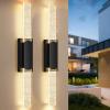 imageBesLowe Outdoor Wall Light Fixtures with Crystal Bubble Glass Waterproof Exterior Sconces LED Wall Lanterns Porch Lights Wall Mounted 10W 3000K Outside Lights for House Front Door Garage Entryway353in