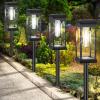 imageBesLowe Upgraded Solar Pathway Lights Outdoor 8Pack Large LED Solar Light Outdoor Waterproof Super Bright Outside Lights for Yard SunPowered Landscape Lighting for Garden Walkway Cool WhiteCool White