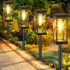 imageBesLowe Upgraded Solar Pathway Lights Outdoor 8Pack Large LED Solar Light Outdoor Waterproof Super Bright Outside Lights for Yard SunPowered Landscape Lighting for Garden Walkway Cool WhiteWarm White